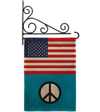 US Peace - Support Inspirational Vertical Impressions Decorative Flags HG148051 Made In USA