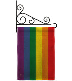 Rainbow - Support Inspirational Vertical Impressions Decorative Flags HG148640 Made In USA