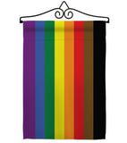 Philadelphia Rainbow  - Support Inspirational Vertical Impressions Decorative Flags HG148641 Made In USA