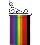 Philadelphia Rainbow  - Support Inspirational Vertical Impressions Decorative Flags HG148641 Made In USA