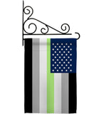 US Agender Pride - Support Inspirational Vertical Impressions Decorative Flags HG148643 Made In USA