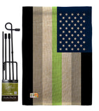 US Agender Pride - Support Inspirational Vertical Impressions Decorative Flags HG148643 Made In USA