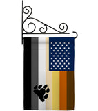 US Bear Brotherhood - Support Inspirational Vertical Impressions Decorative Flags HG148646 Made In USA