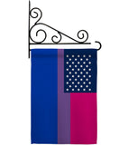 US Bisexual - Support Inspirational Vertical Impressions Decorative Flags HG148647 Made In USA