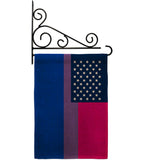 US Bisexual - Support Inspirational Vertical Impressions Decorative Flags HG148647 Made In USA