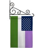 US Genderqueer pride - Support Inspirational Vertical Impressions Decorative Flags HG148650 Made In USA