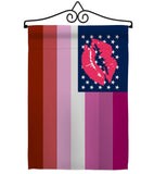 US Lipstick lesbian - Support Inspirational Vertical Impressions Decorative Flags HG148655 Made In USA