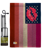 US Lipstick lesbian - Support Inspirational Vertical Impressions Decorative Flags HG148655 Made In USA