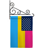 US Pansexual pride - Support Inspirational Vertical Impressions Decorative Flags HG148658 Made In USA