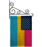 US Pansexual pride - Support Inspirational Vertical Impressions Decorative Flags HG148658 Made In USA