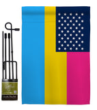 US Pansexual pride - Support Inspirational Vertical Impressions Decorative Flags HG148658 Made In USA