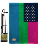 US Polysexuality - Support Inspirational Vertical Impressions Decorative Flags HG148660 Made In USA