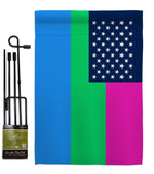 US Polysexuality - Support Inspirational Vertical Impressions Decorative Flags HG148660 Made In USA