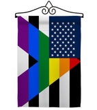 US Straight Allies For Equality - Support Inspirational Vertical Impressions Decorative Flags HG148663 Made In USA