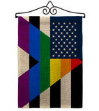 US Straight Allies For Equality - Support Inspirational Vertical Impressions Decorative Flags HG148663 Made In USA