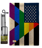 US Straight Allies For Equality - Support Inspirational Vertical Impressions Decorative Flags HG148663 Made In USA