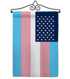 US Transgender - Support Inspirational Vertical Impressions Decorative Flags HG148664 Made In USA