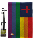 Christian Pride - Support Inspirational Vertical Impressions Decorative Flags HG148667 Made In USA