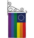 Betsy Ross Pride - Support Inspirational Vertical Impressions Decorative Flags HG148668 Made In USA