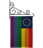 Betsy Ross Pride - Support Inspirational Vertical Impressions Decorative Flags HG148668 Made In USA