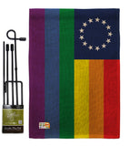 Betsy Ross Pride - Support Inspirational Vertical Impressions Decorative Flags HG148668 Made In USA