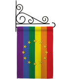 European Union Pride - Support Inspirational Vertical Impressions Decorative Flags HG148671 Made In USA