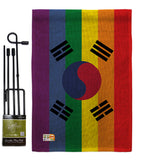 South Korea Pride - Support Inspirational Vertical Impressions Decorative Flags HG148675 Made In USA