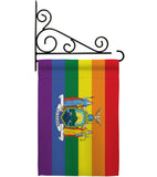 New York Pride - Support Inspirational Vertical Impressions Decorative Flags HG148681 Made In USA