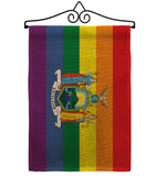 New York Pride - Support Inspirational Vertical Impressions Decorative Flags HG148681 Made In USA