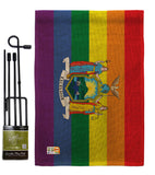 New York Pride - Support Inspirational Vertical Impressions Decorative Flags HG148681 Made In USA