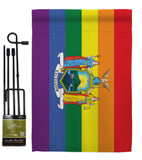 New York Pride - Support Inspirational Vertical Impressions Decorative Flags HG148681 Made In USA