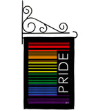 Pride Barcode - Support Inspirational Vertical Impressions Decorative Flags HG148686 Made In USA