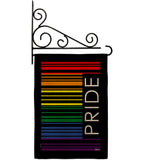 Pride Barcode - Support Inspirational Vertical Impressions Decorative Flags HG148686 Made In USA