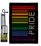 Pride Barcode - Support Inspirational Vertical Impressions Decorative Flags HG148686 Made In USA