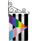 Gay Trans Straight Ally - Support Inspirational Vertical Impressions Decorative Flags HG148691 Made In USA