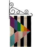 Gay Trans Straight Ally - Support Inspirational Vertical Impressions Decorative Flags HG148691 Made In USA