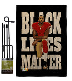 Black Lives Anti Racism - Support Inspirational Vertical Impressions Decorative Flags HG170015 Made In USA