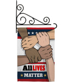All Lives Matter - Support Inspirational Vertical Impressions Decorative Flags HG170016 Made In USA