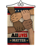 All Lives Matter - Support Inspirational Vertical Impressions Decorative Flags HG170016 Made In USA