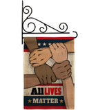 All Lives Matter - Support Inspirational Vertical Impressions Decorative Flags HG170016 Made In USA