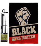 Black Lives Matter - Support Inspirational Vertical Impressions Decorative Flags HG170017 Made In USA