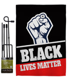 Black Lives Matter - Support Inspirational Vertical Impressions Decorative Flags HG170017 Made In USA