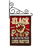 No Justice No Peace - Support Inspirational Vertical Impressions Decorative Flags HG170018 Made In USA