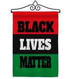 Black Lives Awareness - Support Inspirational Vertical Impressions Decorative Flags HG170020 Made In USA