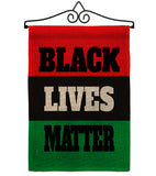 Black Lives Awareness - Support Inspirational Vertical Impressions Decorative Flags HG170020 Made In USA