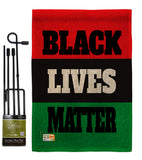 Black Lives Awareness - Support Inspirational Vertical Impressions Decorative Flags HG170020 Made In USA