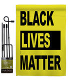 Black Lives Movement - Support Inspirational Vertical Impressions Decorative Flags HG170049 Made In USA