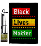 Black Lives Matter - Support Inspirational Vertical Impressions Decorative Flags HG170070 Made In USA