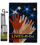 What Lives Matter - Support Inspirational Vertical Impressions Decorative Flags HG170083 Made In USA