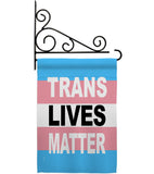 Pride Trans Lives Matter - Support Inspirational Vertical Impressions Decorative Flags HG170128 Made In USA